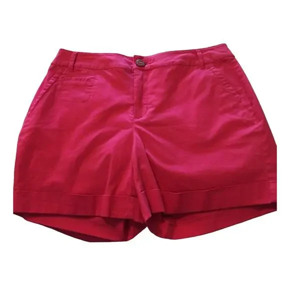 Tribal Boutique Cuffed Pink Shorts Size 6 Five Pockets - Picture 1 of 4